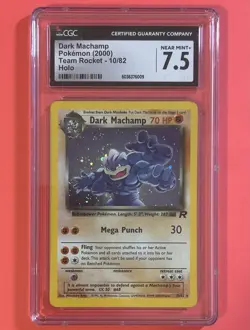 Pokemon TCG Dark Machamp Holo 10/82 Team Rocket NM+ 💎 CGC 7.5 - Image 1