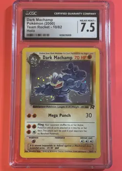 Pokemon TCG Dark Machamp Holo 10/82 Team Rocket NM+ 💎 CGC 7.5 - Image 2