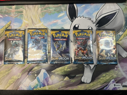 Pokemon TCG -Sun and Moon Base Set Booster Pack x5 - Art Set *Sealed* - Image 1