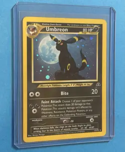 2001 Pokemon Neo Discovery Umbreon Holo Rare 13/75 - Image 3