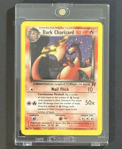 Dark Charizard Holo Rare 4/82 🔥 Pokemon Team Rocket 2000 NM - Mint 💎 - Image 2