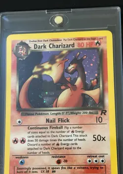 Dark Charizard Holo Rare 4/82 🔥 Pokemon Team Rocket 2000 NM - Mint 💎 - Image 5