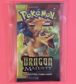 Pokemon Dragon Majesty Booster Pack - Charizard Art (Brand New; Factory Sealed) - Image 1