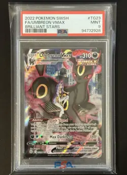 Pokemon TCG - Umbreon VMAX TG23/TG30 Brilliant Stars Trainer Gallery PSA 9 MINT - Image 1