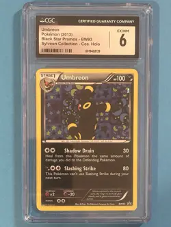 Pokemon Black & White UMBREON Sylveon Collection Black Star Promo Holo CGC 6 NM - Image 1