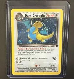 Dark Dragonite 5/82 Team Rocket Holo 2000 Pokemon TCG 💎 - Image 1