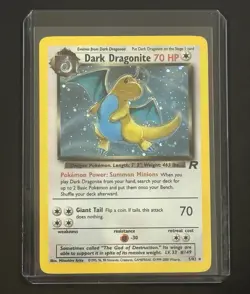 Dark Dragonite 5/82 Team Rocket Holo 2000 Pokemon TCG 💎 - Image 3