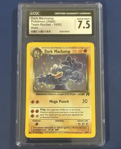 Pokemon Team Rocket Dark Machamp Holo 10/82 NM+ CGC 7.5 - Image 2