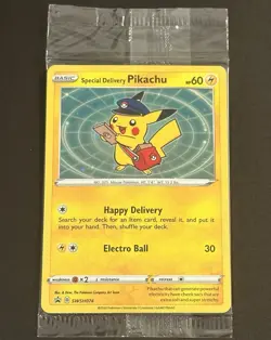 Pokemon Card Special Delivery Pikachu SWSH074 Holo Promo Unopened Sealed - Image 3