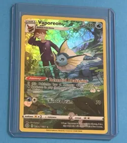 Vaporeon Trainer Gallery Rare TG02/TG30 2022 Pokemon Brilliant Stars Mint 💎 - Image 3