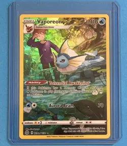 Vaporeon Trainer Gallery Rare TG02/TG30 2022 Pokemon Brilliant Stars Mint 💎 - Image 4