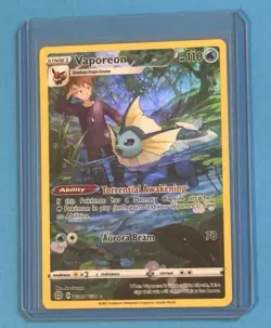 Vaporeon Trainer Gallery Rare TG02/TG30 2022 Pokemon Brilliant Stars Mint 💎 - Image 5