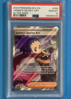 2024 POKEMON SFA EN-SHROUDED FABLE ULTRA RARE #088 JANINE'S SECRET ART PSA 10 💎 - Image 1
