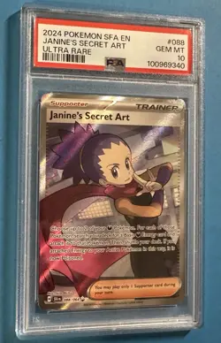 2024 POKEMON SFA EN-SHROUDED FABLE ULTRA RARE #088 JANINE'S SECRET ART PSA 10 💎 - Image 2