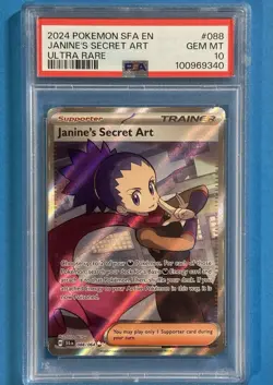 2024 POKEMON SFA EN-SHROUDED FABLE ULTRA RARE #088 JANINE'S SECRET ART PSA 10 💎 - Image 3