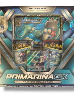 Pokemon XY Evolutions Sun Moon Guardians Rising Primarina GX Premium Collection - Image 4