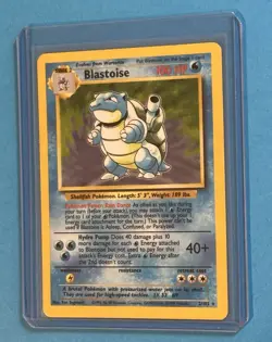 Pokemon Base Set Blastoise💧 2/102 Holo Rare Unlimited 1999 💎 - Image 2