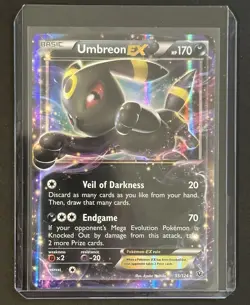 2016 Pokemon XY UMBREON EX Fates Collide Holo 55/124 NM - Mint - Image 1