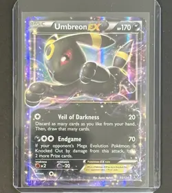 2016 Pokemon XY UMBREON EX Fates Collide Holo 55/124 NM - Mint - Image 2