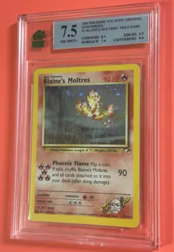 2000 Pokemon TCG Gym Heroes Blaine's Moltres 001/132 Holo Rare WOTC🔥 - Image 3