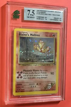 2000 Pokemon TCG Gym Heroes Blaine's Moltres 001/132 Holo Rare WOTC🔥 - Image 4