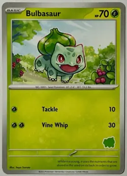 Bulbasaur STAMPED (LP) Regular Scarlet & Violet: My First Battle 2023 Pokemon - Image 1