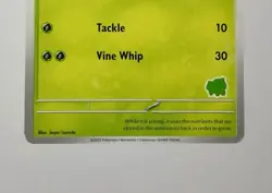 Bulbasaur STAMPED (LP) Regular Scarlet & Violet: My First Battle 2023 Pokemon - Image 5