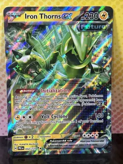 Pokemon Iron Thorns Ex 77/167 Twilight Masquerade Double Rare NM - Image 1