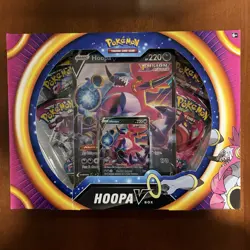 Pokemon TCG: Hoopa V Box New Sealed (2 Fusion Strike, 1 Evolving Skies, 1 Vivid) - Image 1