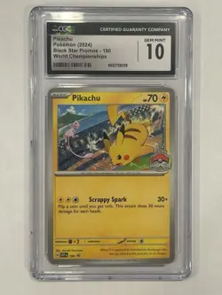 Pikachu 190 Pokemon World Championship Promo CGC 10 - Image 1