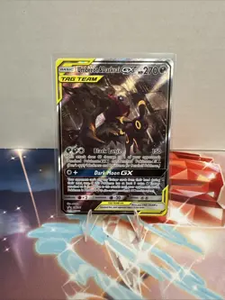 Pokemon TCG Umbreon & Darkrai GX Black Star Promo Tag Team Full Art Holo SM241 - Image 1