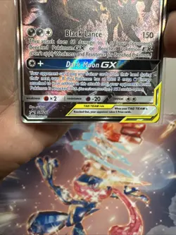 Pokemon TCG Umbreon & Darkrai GX Black Star Promo Tag Team Full Art Holo SM241 - Image 4