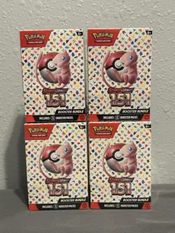 Pokemon TCG Scarlet and Violet 151 Booster Bundle Sealed, Lot of 4 - Image 1