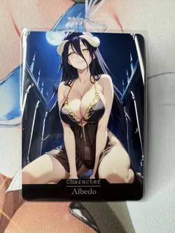 Albedo Overlord hentai Anime Doujin Waifu Custom Art Card - Image 1