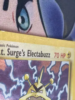 Lt. Surge's Electabuzz Gym Heroes 6/132 Holo Ultra Rare Pokemon TCG Card Mp - Image 5