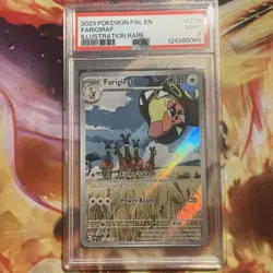 Pokemon TCG Farigiraf Scarlet & Violet Paldea Evolved Holo Card 228/193 PSA 9 - Image 1