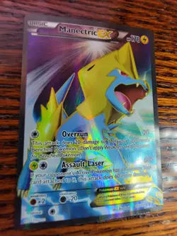 Manectric EX 113/119 LP Holo Rare Full Art Phantom Forces Pokemon Card - Image 2