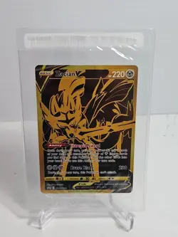 Pokemon Zacian V SWSH076 Black Star Promo SEALED - Gold Pokemon Card NM - Image 1