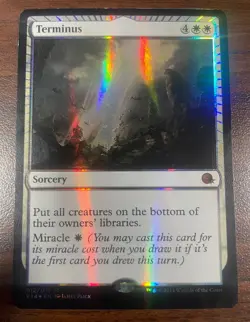 Terminus #12 FOIL From the Vault: Annihilation White Mythic Rare Card Light Play - Image 1