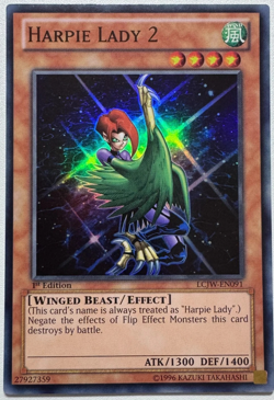 Harpie Lady 2 - LCJW-EN091 | 1st Edition Super Rare YuGiOh! TCG Card - Image 1