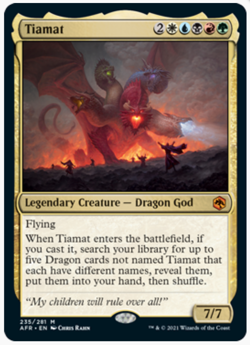 Tiamat｜Adventures In The Forgotten Realms AFR MTG Multi-Color English - Image 1