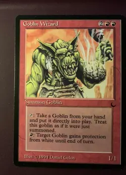 MTG Goblin Wizard The Dark English Rare. "Hot" - Image 1