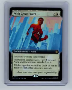 Magic the Gathering - With Great Power... (Extended Art) (SPM) (FOIL) #248 - Image 1