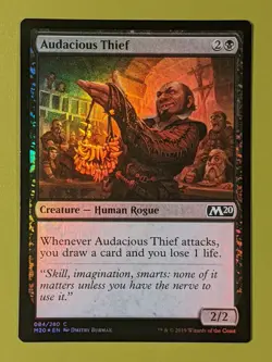 FOIL Audacious Thief x1 Core Set 2020 M20 1x Magic the Gathering MTG - Image 1