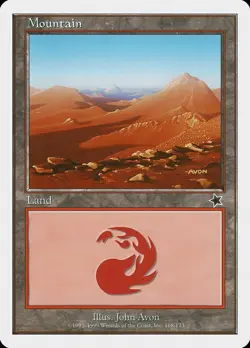Mountain (168) | MtG Magic Starter 1999 - Image 1