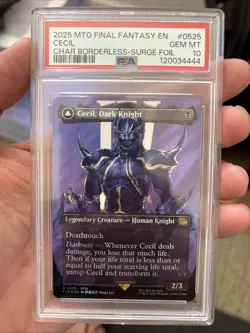 Cecil, Dark Knight Borderless Surge Foil 525 Graded 10 PSA - Image 5