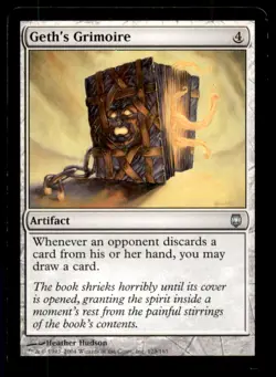 MTG Geth's Grimoire LP Light Play Darksteel Magic the Gathering - Image 1