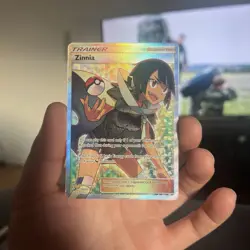 Pokemon TCG Zinnia Near Mint Dragon Majesty 70/70 Holo Ultra Rare Hyper Texture - Image 1