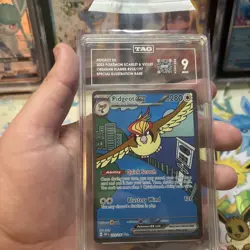Pokemon Pidgeot EX 225/197 Obsidian Flames SIR Graded TAG 9 Mint - Image 1