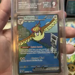Pokemon Pidgeot EX 225/197 Obsidian Flames SIR Graded TAG 9 Mint - Image 4